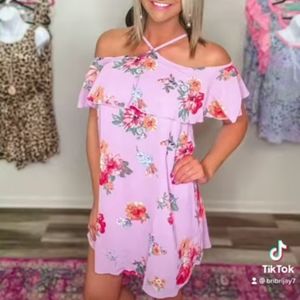 Boutique lilac floral dress